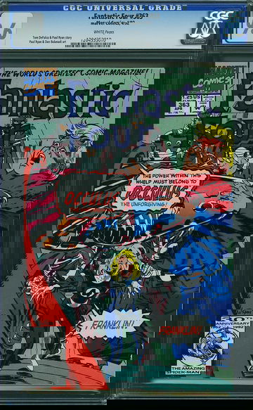 FANTASTIC FOUR #363, CGC 9.6 NM+