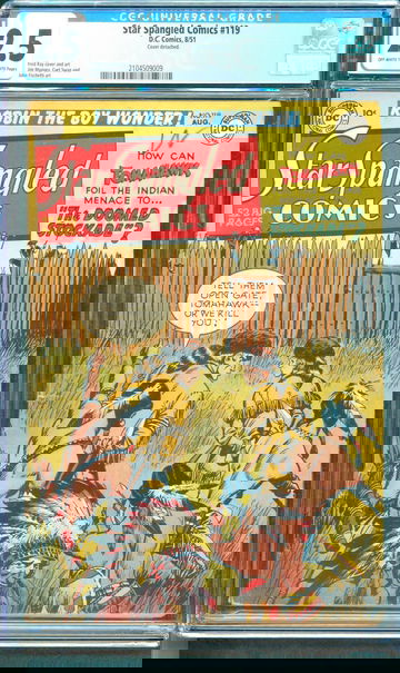 Star-Spangled Comics #119 (1951) CGC 2.5 -- O/w to white pages; GA Robin story