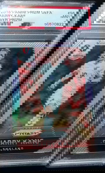 2016 Panini UEFA Silver Prizm 56 Harry Kane PSA 9