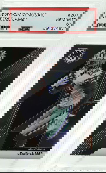 Ceedee Lamb 2020 Panini Mosaic PSA 10