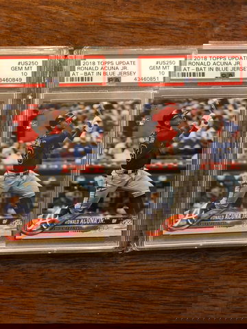 (2) Acuna 2018 Topps Update PSA 10’s