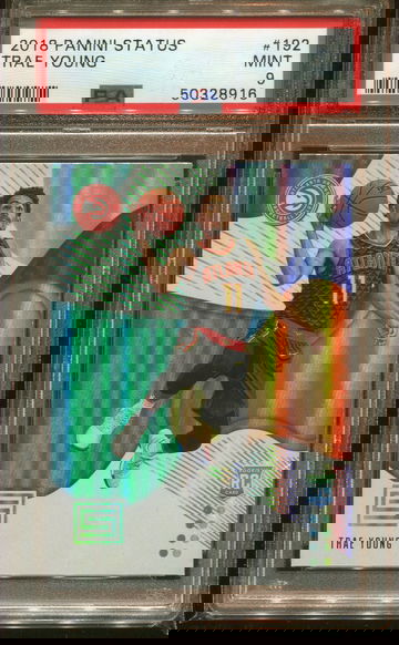 2018 PANINI STATUS #192 TRAE YOUNG RC PSA 9