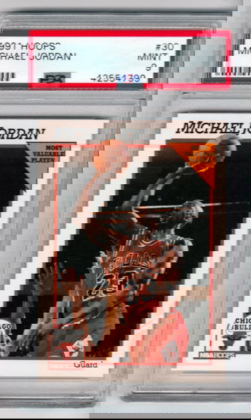 1991 Hoops Michael Jordan PSA 9 Mint