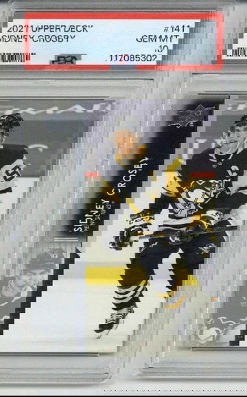 2021 UPPER DECK #141 SIDNEY CROSBY CARD PITTSBURGH PENGUINS PSA 10 LOW POP