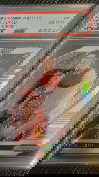 2020 Panini Prizm Draft Picks Silver Prizm LaMelo Ball PSA 10