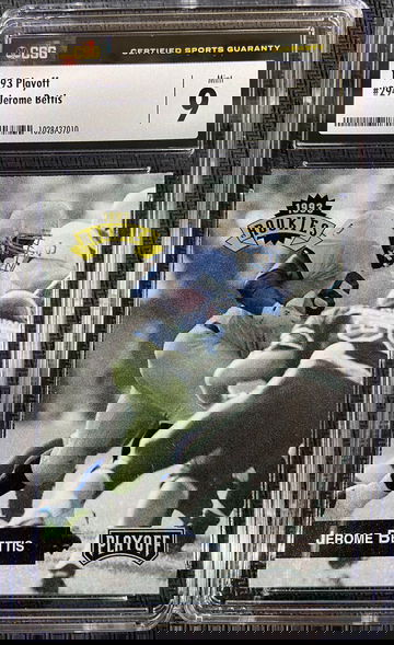 1993 Playoff ROOKIE Jerome Bettis CSG 9 MINT HOFer