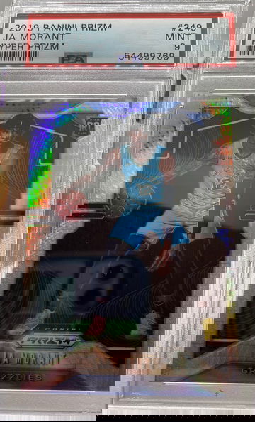 Ja Morant Hyper prizm 249 silver holo rc rookie psa 9