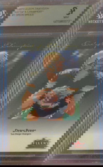 2001 Fleer Tradition Art of a Champion DREW BREES #1