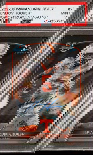 2022 Bowman U Chrome 1st Hendon Hooker Auto PSA 9