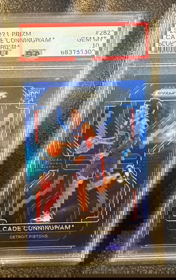 2021 Prizm Cade Cunningham Blue prizm /199 PSA 10 Gem Mint