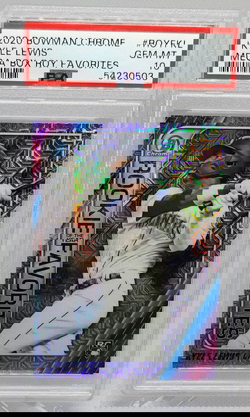 2020 Bowman Mega Box Chrome #ROYFKL Kyle Lewis PSA 10