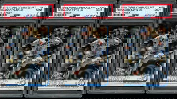 2019 Topps Complete Set #410 Fernando Tatis Jr. White Jersey PSA 9 Mint - Lot of 3 Cards