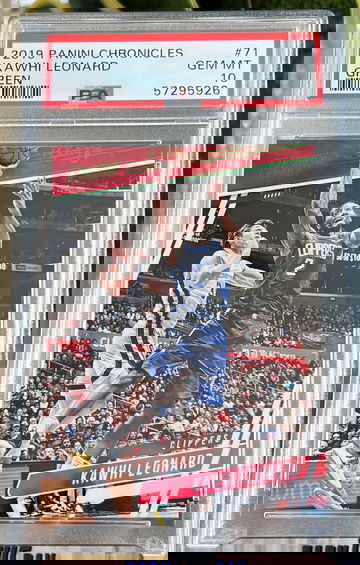 2019 Panini Chronicles Kawhi Leonard Green Foil #71 Prestige PSA 10 Gem Mint ✅