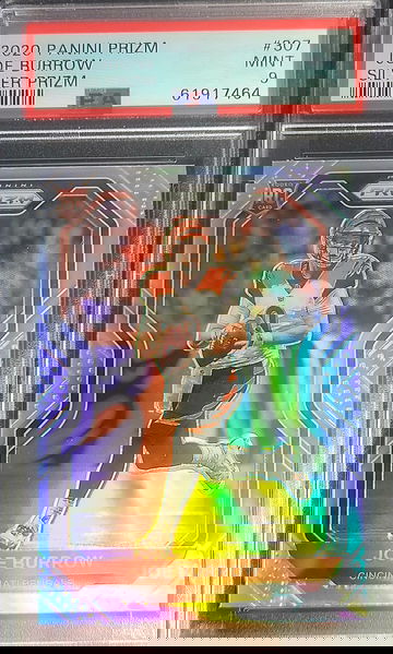 2020 Joe Burrow Silver Prizm PSA 9