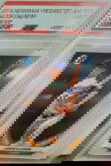 2014 Jacob Degrom Bowman Chrome Prospects RC PSA 9 MINT #BCP73 New York Mets