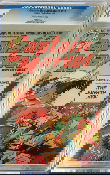 Captain Marvel Adventures #111 (1950) CGC 9.4 -- Single highest graded; CC Beck