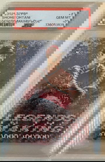 2018 Topps Legends In The Making BLUE Shohei Ohtani #2 PSA 10 GEM MINT INSERT ROOKIE CARD