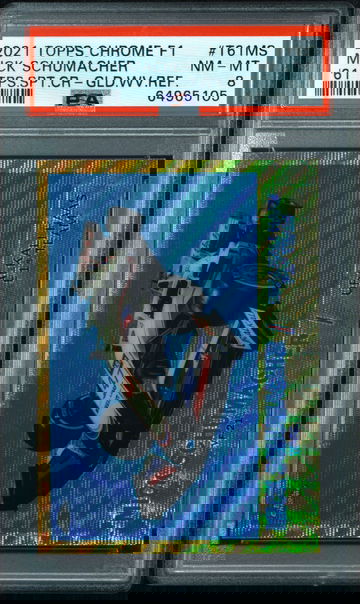 💎🔥 2021 Topps Chrome F1 Racing Gold Wave Refractor MICK SCHUMACHER PSA 🇩🇪🏎