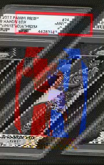 De'Aaron Fox 2017 Red/White/Blue Prizm Rookies PSA 9