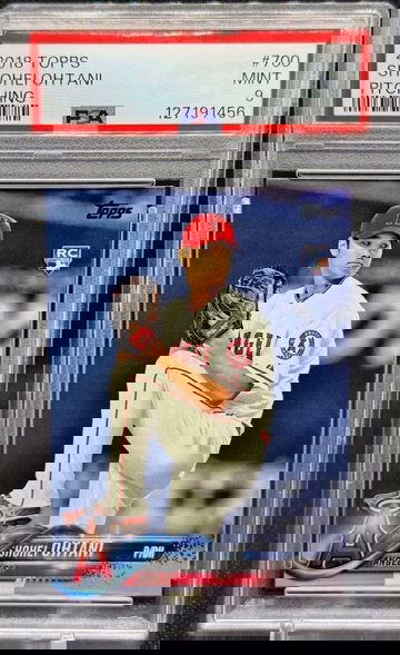 2018 Topps #700 Shohei Ohtani RC Pitching PSA 9