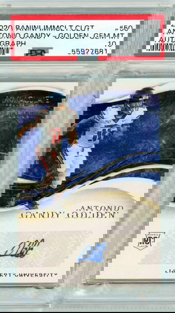 2020 Panini Immaculate Antonio Gandy-Golden #50 RC Auto /99 PSA 10