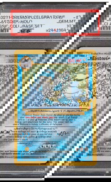 2021 Pokémon Celebrations Blastoise Holo PSA 10