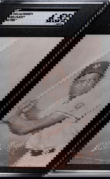 1947-66 Exhibit Supply Exhibits Batting Willie Mays SGC 6.5