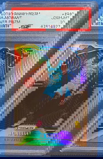 2019 Panini Prizm Ja Morant Silver RC PSA 10