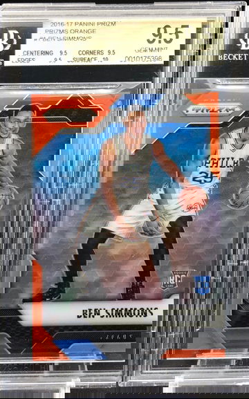 2015 Prizm  Orange RC /49 Ben Simmons BGS 9.5 