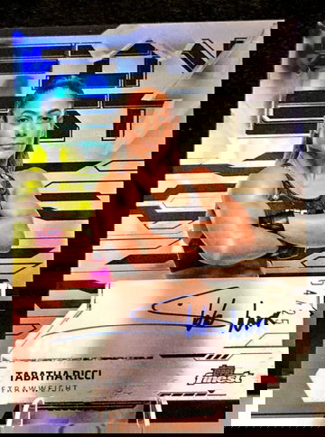 2025 Topps Finest UFC  Tabatha Ricci  On Card Auto  BLACK Refractor  /25