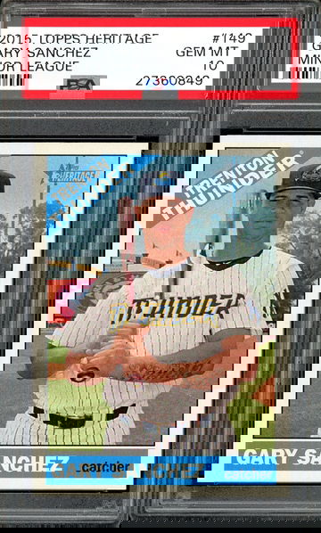 GARY SANCHEZ RC PSA 10 2015 TOPPS HERITAGE MINOR LEAGUE #149 GEM MINT