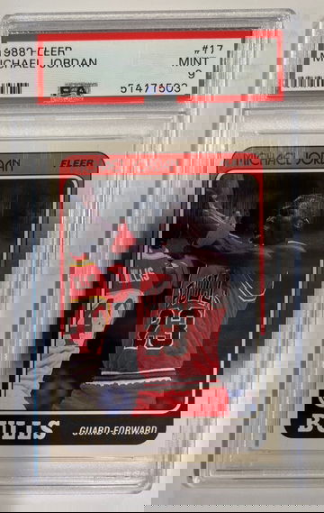 1988 Fleer Michael Jordan 17 PSA 9