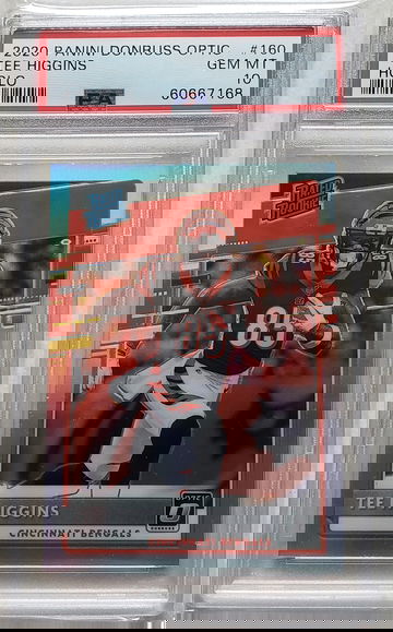 2020 Panini Donruss Optic Tee Higgins Holo PSA 10 #160 POP 2 RC Rookie Card