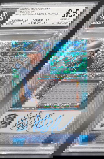 2019 Panini Spectra #149 Fernando Tatis Blue Auto BGS 8.5