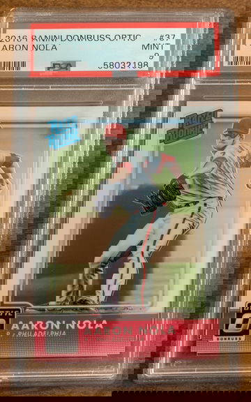 2016 Donruss Optic Aaron Nola PSA 9