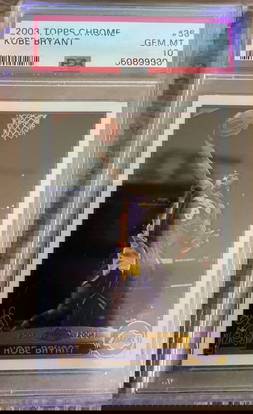 2003 Kobe Bryant Topps Chrome PSA 10 Base