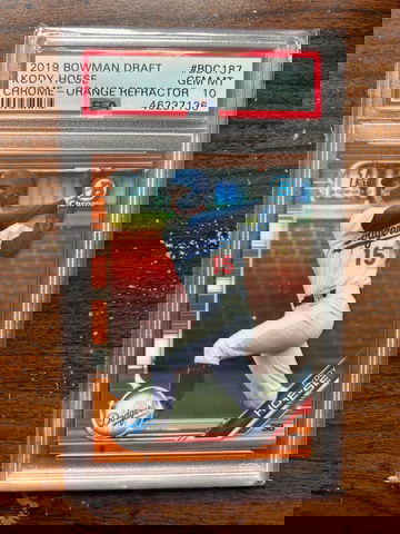 2019 Bowman Draft BDC187 Kody Hoese Chrome-Orange Refractor PSA 10