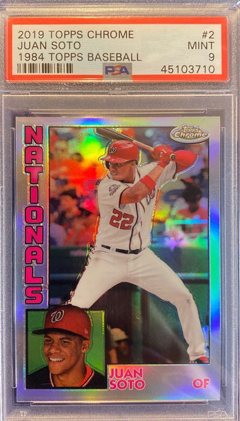 2019 Topps Chrome “1984” Juan Soto PSA 9