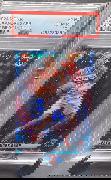 2024  Mosaic Alexandre Sarr Rookie Blue Spectris Prizm    PSA 10 