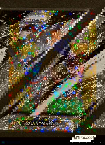 2019 Panini Prizm NEON ORANGE DONUT CIRCLES Mike Foltynewicz 186 #/150