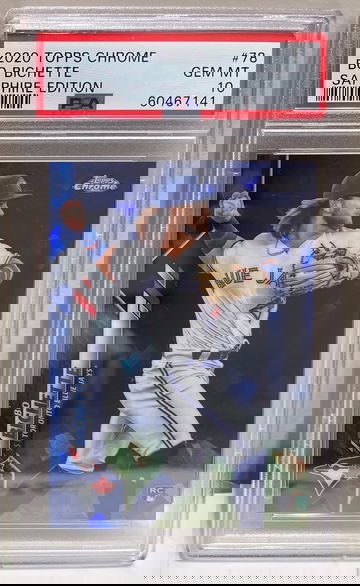 2020 topps chrome sapphire BO BICHETTE - PSA 10