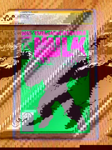 INCREDIBLE HULK #377 CGC SS 9.8 WP 1991 Signature Series signed Bob McLeod