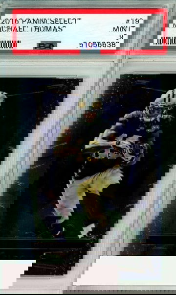 2016 PANINI SELECT MICHAEL THOMAS #19 ROOKIE NEW ORLEANS SAINTS PSA MINT 9