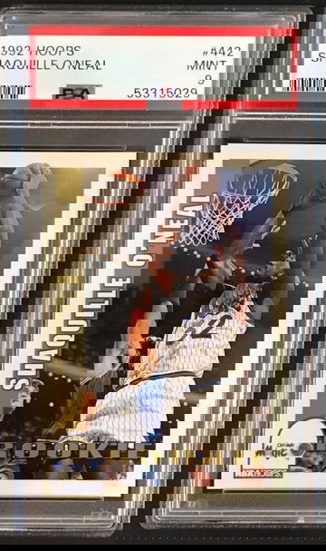 1992-93 Hoops #442 Shaquille O’Neal PSA 9 MINT RC