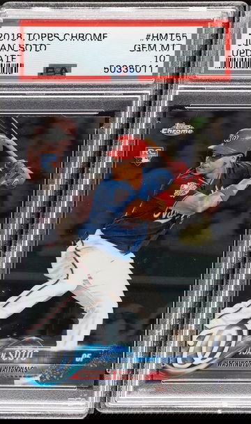 2018 Topps Chrome Update  Juan Soto #HMT55  PSA 10