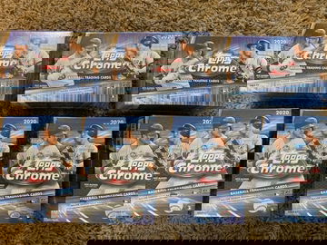 (7) 2020 Topps Chrome Blaster Box  Luis Robert ?