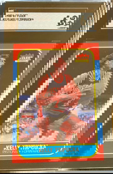 1986-87 Fleer Basketball Card #115 Kelly Tripucka - Graded SGC 6 EX NM