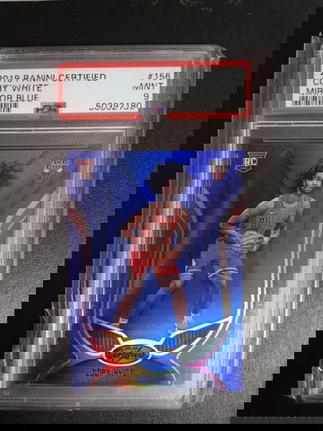 2019 Panini certified mirror blue #156 Coby White PSA 9. 