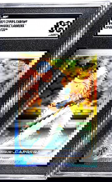 2022 Topps Chrome Refractor Miguel Cabrera #96 SGC 8