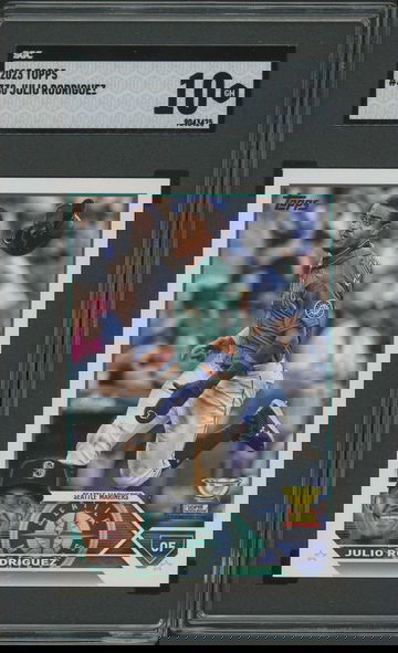 2023 Topps Series 1 Julio Rodriguez Rookie Gold Cup Mariners SGC 10 Gem Mint